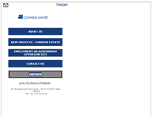 Tablet Screenshot of conseilsante.com